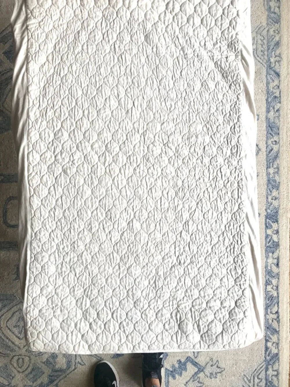 Organic Wool All Natural Quilted Crib Mattress Pad